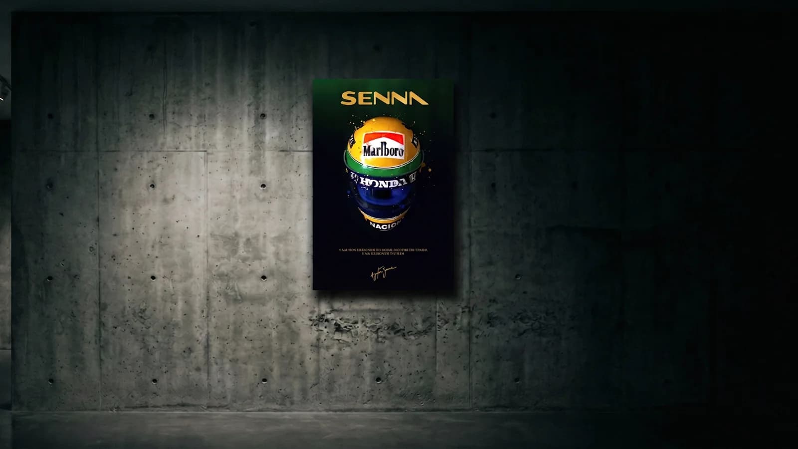 Ayrton Senna Helmet Tribute
