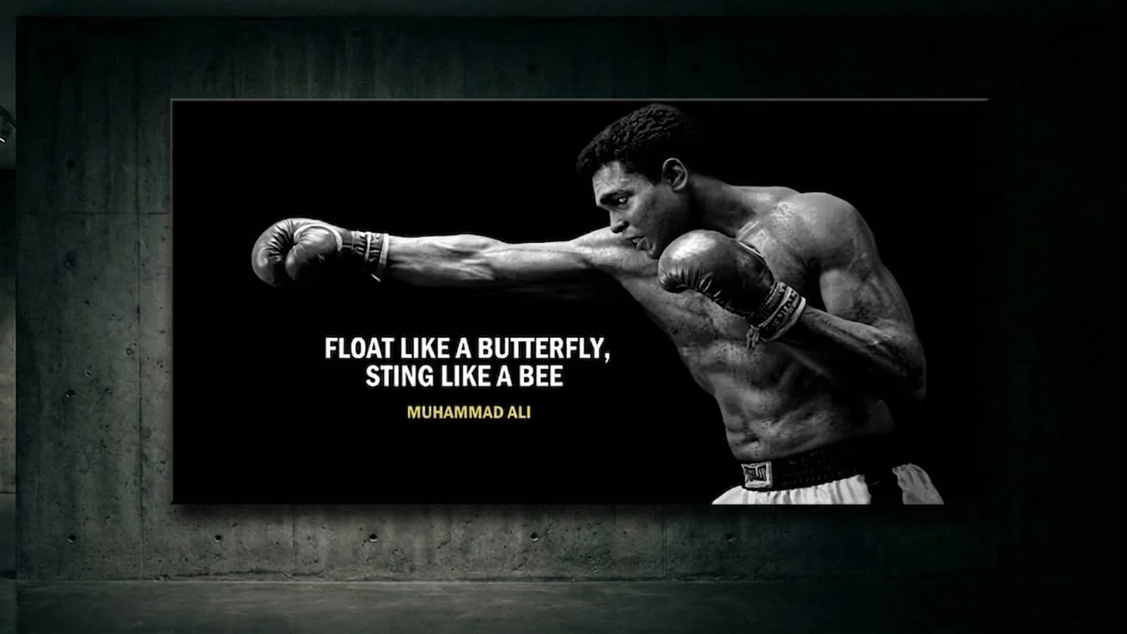 Muhammad Ali “Float Like a Butterfly”